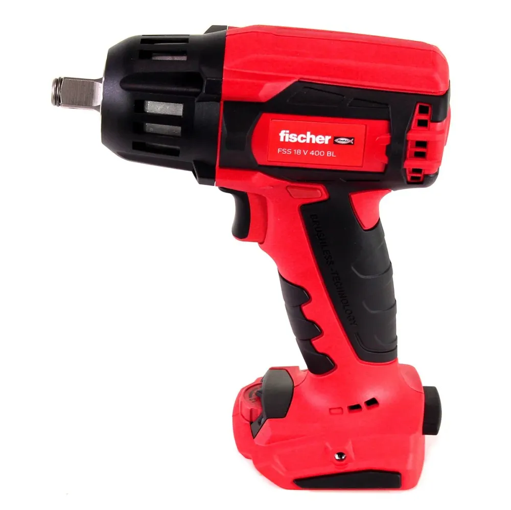 Fischer FSS 18V 400 BL Atornillador de impacto inalámbrico 1/2" 400Nm Brushless Set1 (552922) Solo + L-Boxx - sin baterí,...