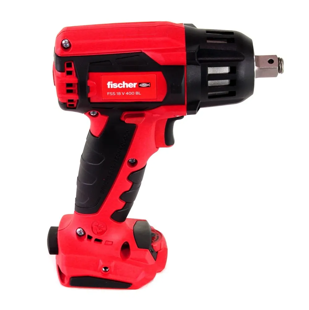Fischer FSS 18V 400 BL Atornillador de impacto inalámbrico 1/2" 400Nm Brushless Set1 (552922) Solo + L-Boxx - sin baterí,...