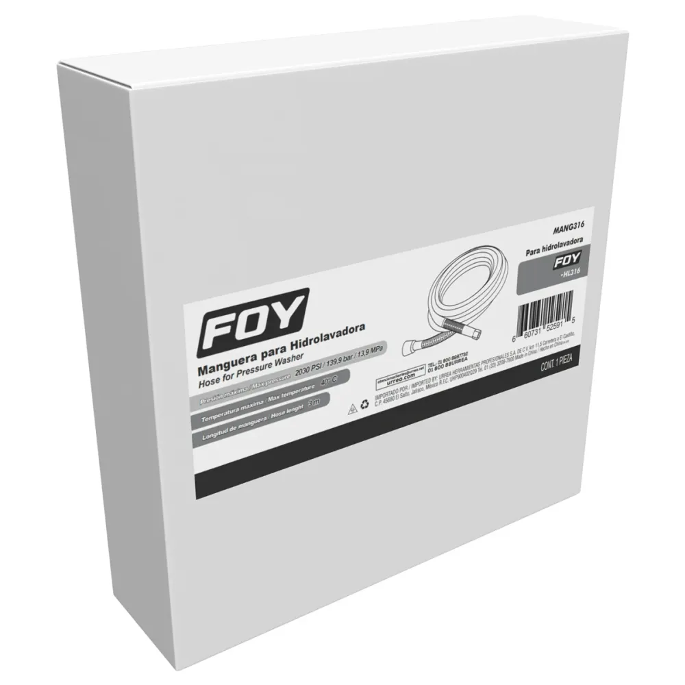 Manguera para hidrolavadora HG316 Foy