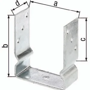 GAH Soporte de poste en U ETA-10/0210 91x150x100x60mm ( 3000200723 )