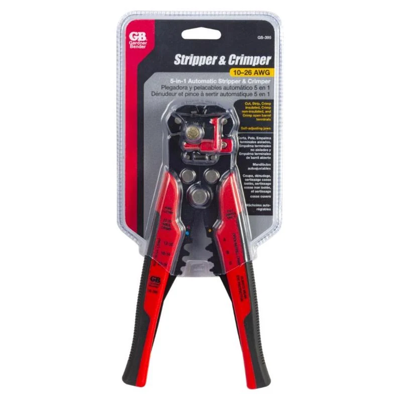 CRIMPER/PELACABLES NEGRO/ROJO - Caja abierta Gardner Bender