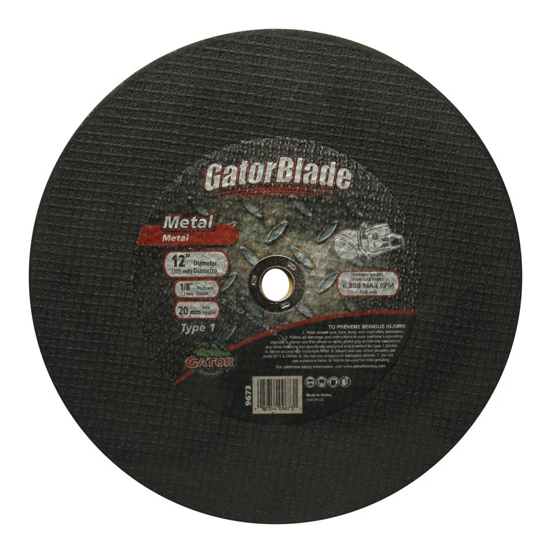 Corte de tubo de acero de 12" y 20 mm Gator