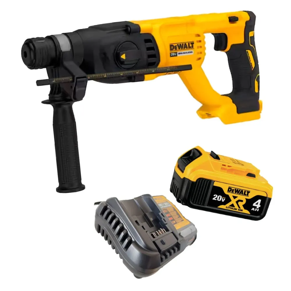 ROTOMARTILLO SDS PLUS INALAMBRICO DE 20 VOLTIOS, BRUSHLESS, 2.6 JOULES, GRATIS CARGADOR Y BATERIA DE 4AH. DEWALT Global To...