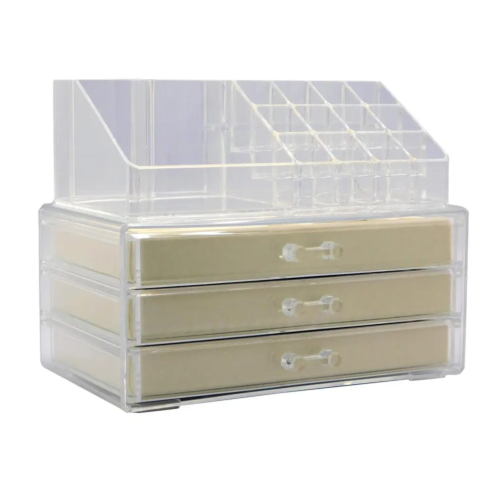 Organizador transparente para cosméticos y joyerí 27 divisiones Good & Good