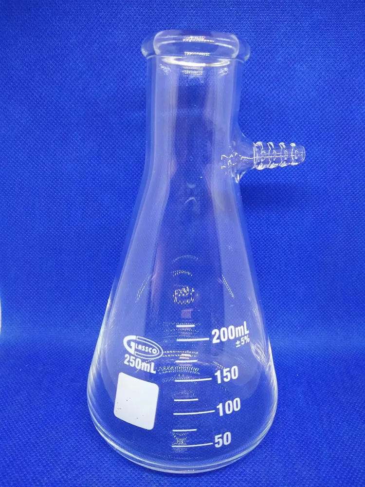 Matraz de filtracion (kitazato) reforzado. GLASSCO Guillermo Garibay