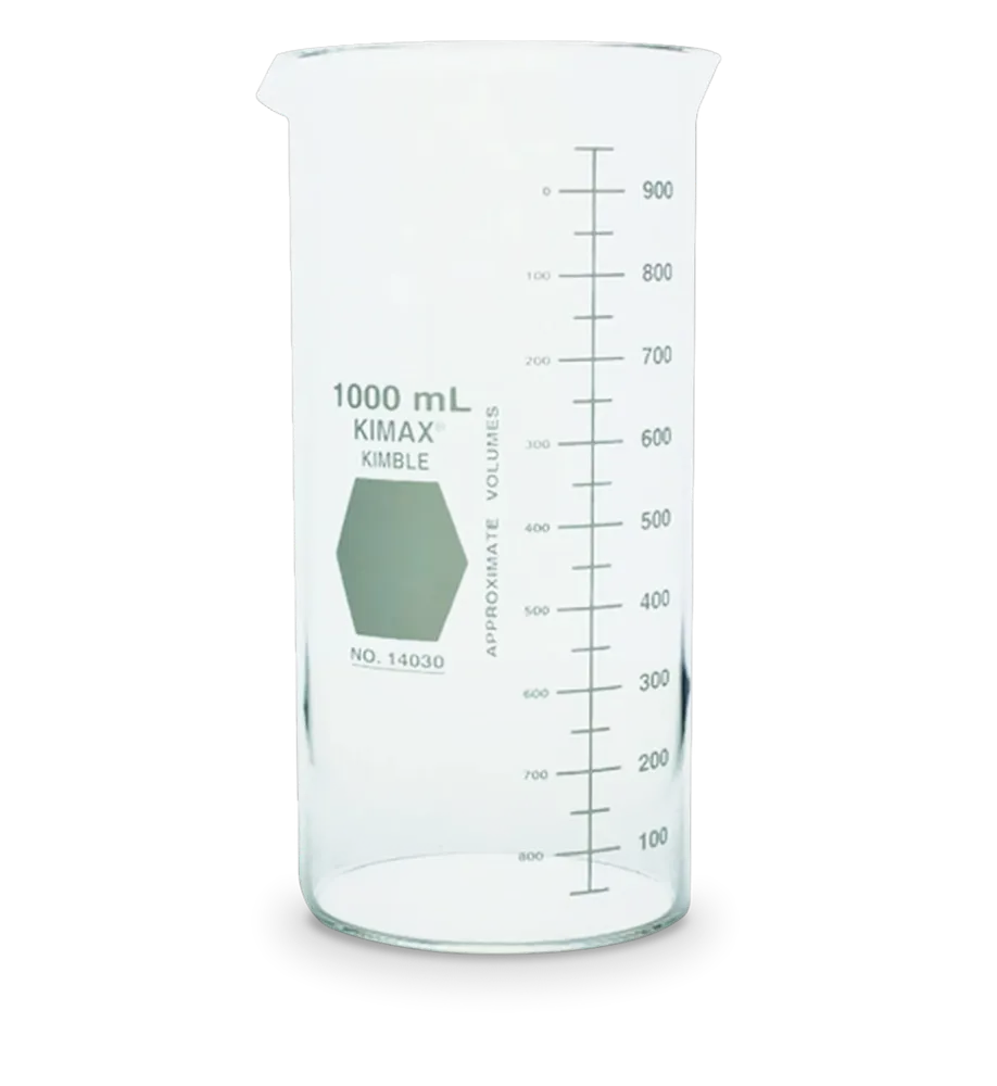 Vaso de precipitado tipo BERZELIUS con pico. KIMAX Cat. 14030 100 Guillermo Garibay