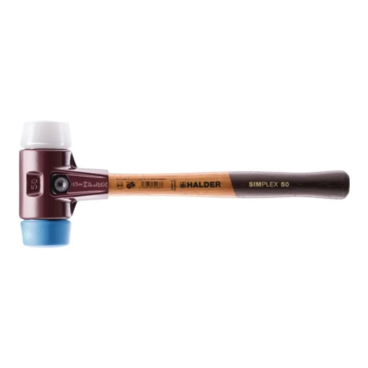 Mazo de cara blanda HALDER SIMPLEX Longitud 490 mm Cabeza Ø 80 mm ( 4000811748 )