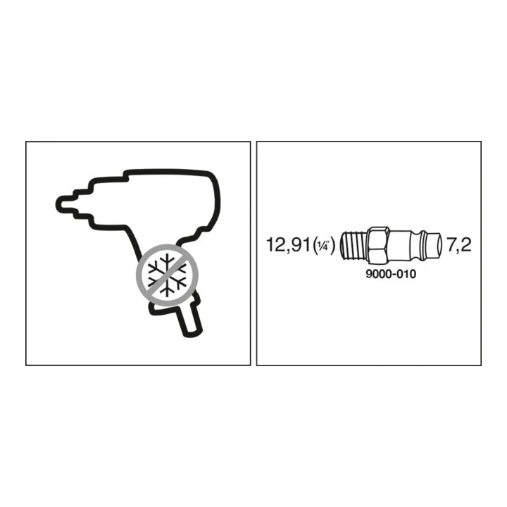 HAZET destornillador neumático de carraca 9020-2 6,3 mm (1/4″) 4-kt. ( 4000898922 )
