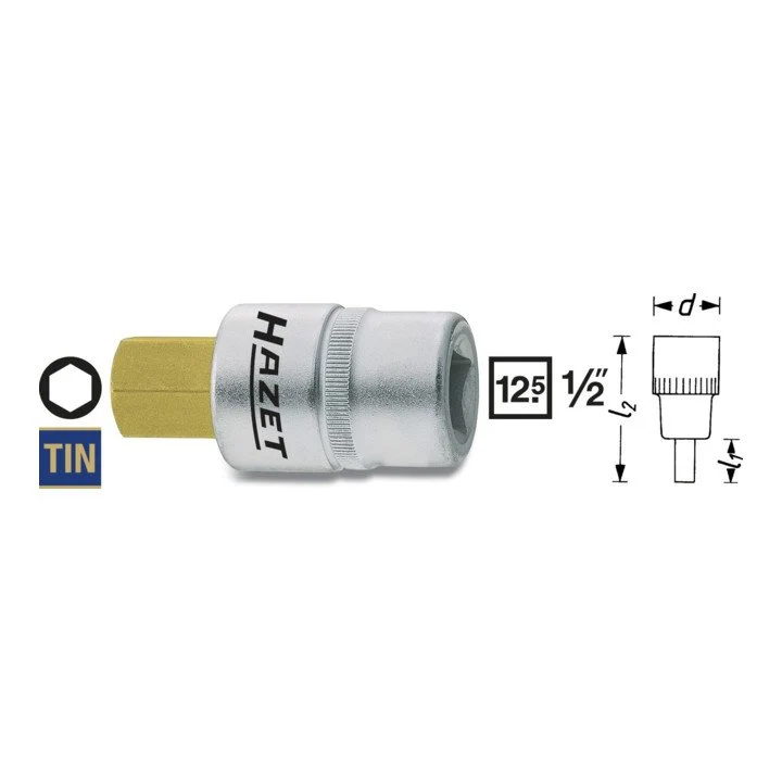 Toma hexagonal HAZET 986 1/2 ″ ( 4000822754 )