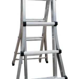 Escalera doméstica CASA / HOME 5 peldaños aluminio. HISPANO INDUSTRIAS SVELT S.L.