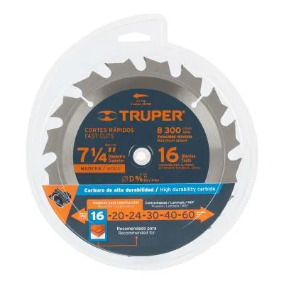 Hoja Sierra Circular Truper 180Mm (7.1/4")