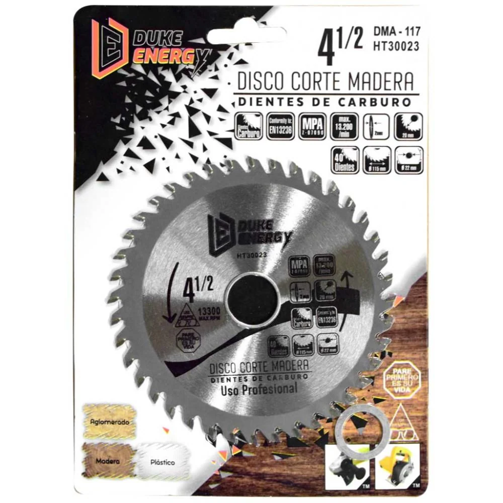Disco Madera Duke Energy Profesional 4 12X40 Ht30023 Hoyostools