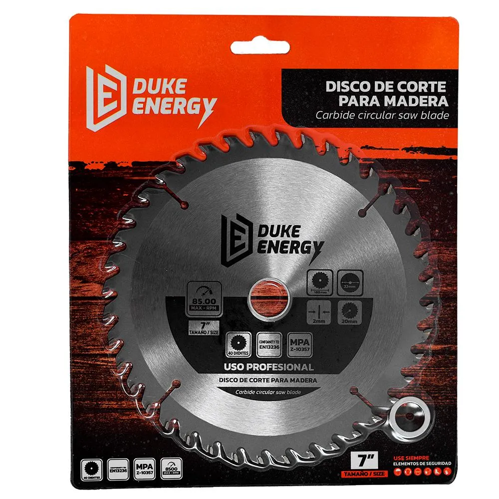 Disco Madera Duke Energy Profesional 7X24 Dmd724 Ht30024 Hoyostools