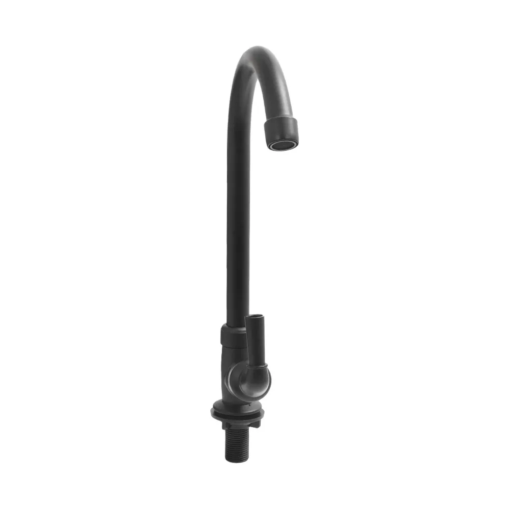 Llave Cuello Ganso Paleta Mesa Negro Mate Uduke Ht1562 Hoyostools