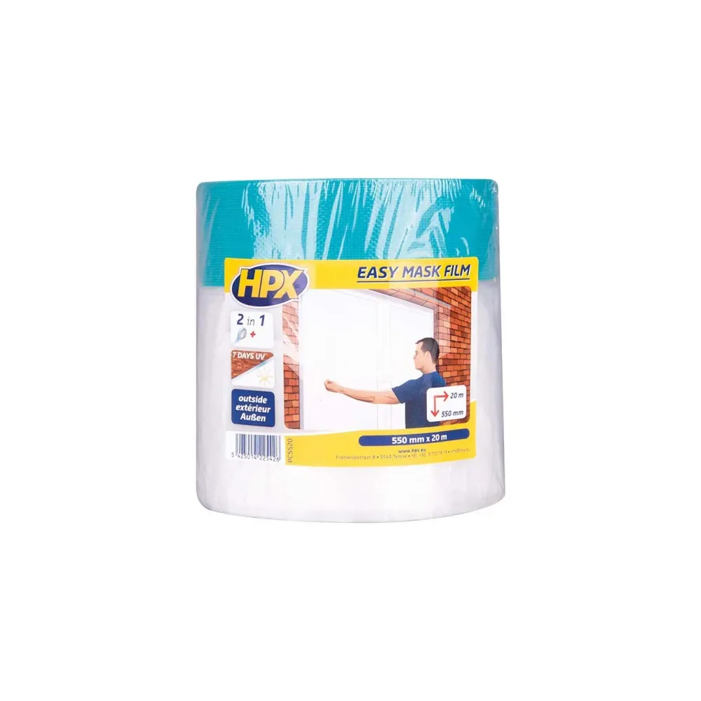 HPX Film transparente con cinta de tela Easy Mask Outdoor