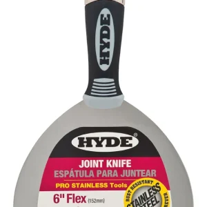 Cuchillo para juntas Hyde de acero inoxidable de 1 pulg. de alto x 6 pulg. de ancho x 8 pulg. de largo - Oferta de la semana
