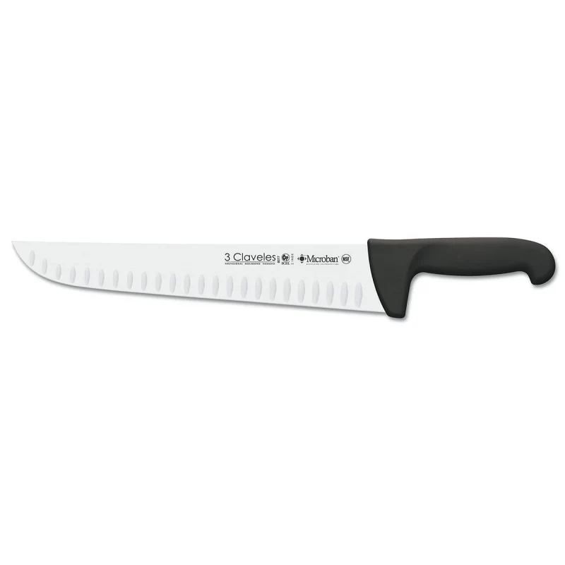 Cuchillo 3C 08077 / IC Carnicero 30cm NEGRO Álveolos - 28100.3981000.300 ICEL-INDUSTRIAS DE CUTELARIAS DA ESTREMADURA, S.A.