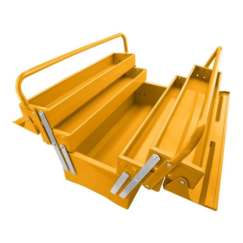 Caja De Herramientas Metal 49x20x29 cm con 3 Estantes Ingco Htb02