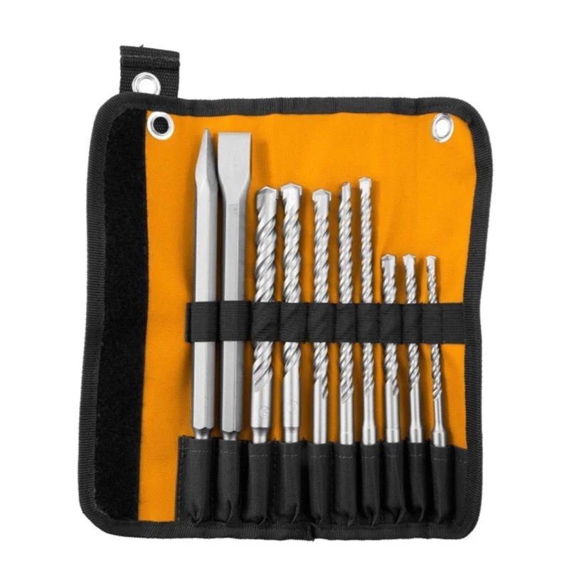 Set De Brocas 8 Piezas Sds Punta Y Cincel Akd2101 Ingco