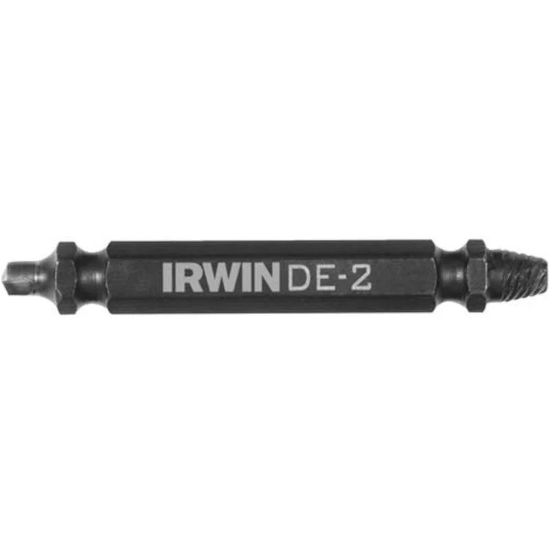Extractor de tornillos de doble punta de acero de alta velocidad Irwin Impact SCREW-GRIP de 0,15 pulg. M2 de 2 pulg. 1 pieza