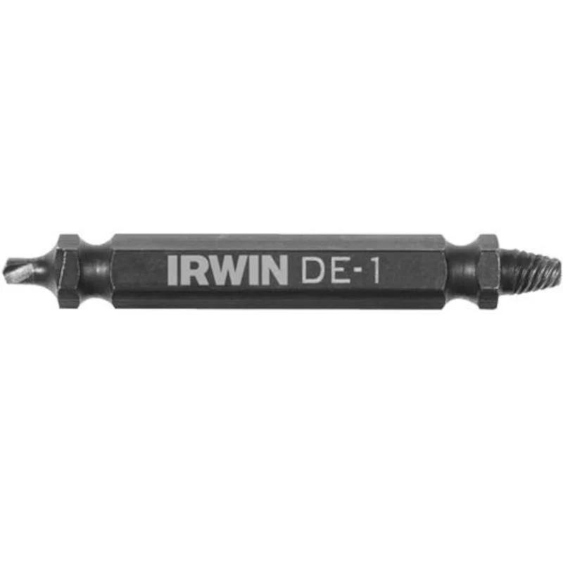 Extractor de tornillos de doble punta de acero de alta velocidad Irwin Impact Screw-Grip de 0,15 pulg. M2 de 2 pulg. 1 pieza