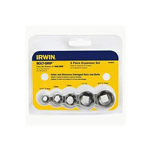 JUEGO DE 5 PIEZAS CON AGARRE PARA PERNO DE 3/8" Irwin Tools