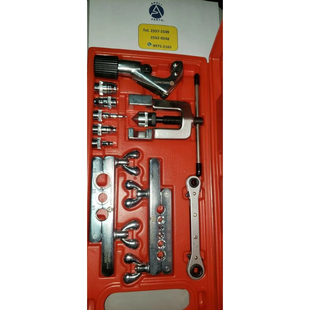 Juego expansor profesional 1/8-3/4 Appli Parts, avellanador y ratchet Isidro A. Flores