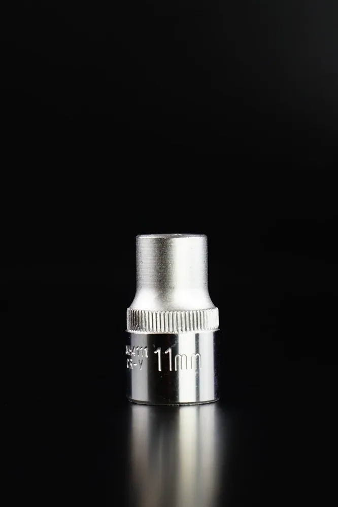 CUBO CORTO CROMO-VANADIO ESPIGA 1/2" 6 PUNTOS - 8 MM X 38 MM - 8 MM X 38 MM JONNESWAY