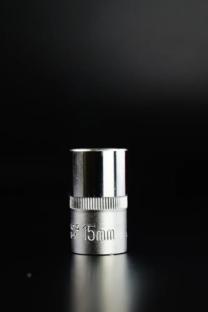 CUBO CORTO CROMO-VANADIO ESPIGA 1/2" 6 PUNTOS - 8 MM X 38 MM - 8 MM X 38 MM JONNESWAY
