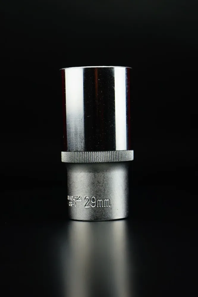CUBO PROFUNDO CROMO-VANADIO ESPIGA 1/2" 6 PUNTOS - 8 MM X 76 MM - 8 MM X 76 MM JONNESWAY