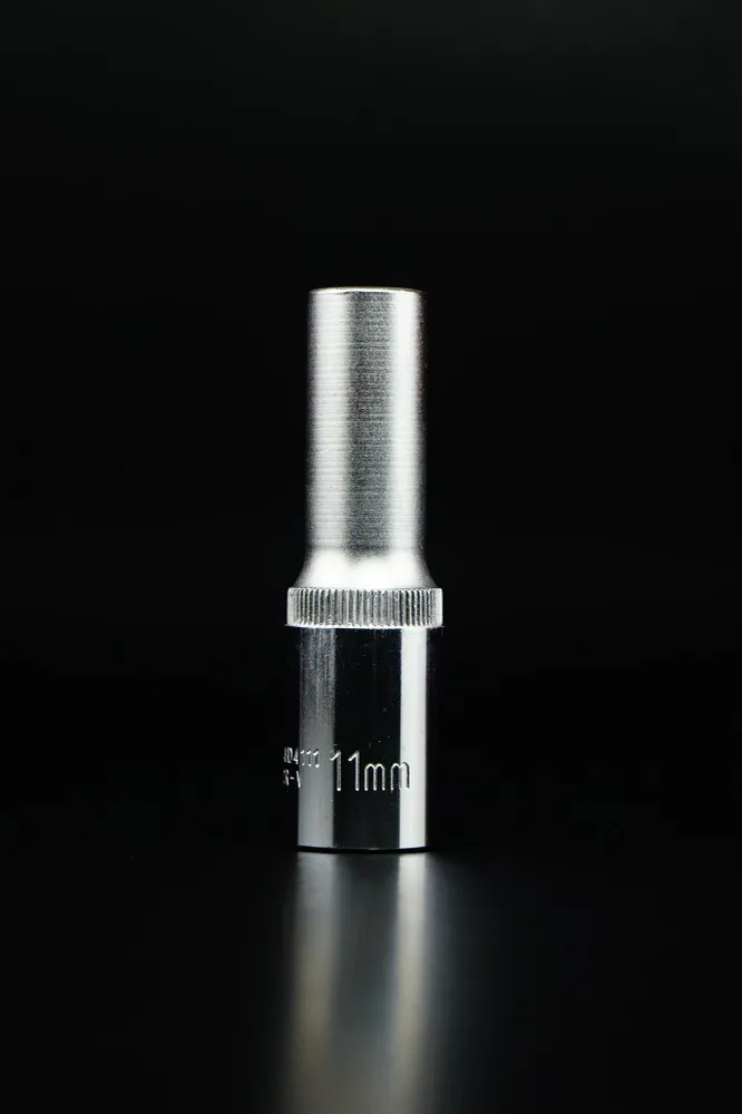 CUBO PROFUNDO CROMO-VANADIO ESPIGA 1/2" 6 PUNTOS - 8 MM X 76 MM - 8 MM X 76 MM JONNESWAY
