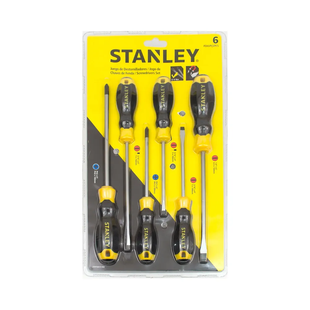 Juego de atornilladores 6 Pza (Stanley)