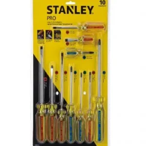Juego de atornilladores 10 Pza (Stanley PRO)