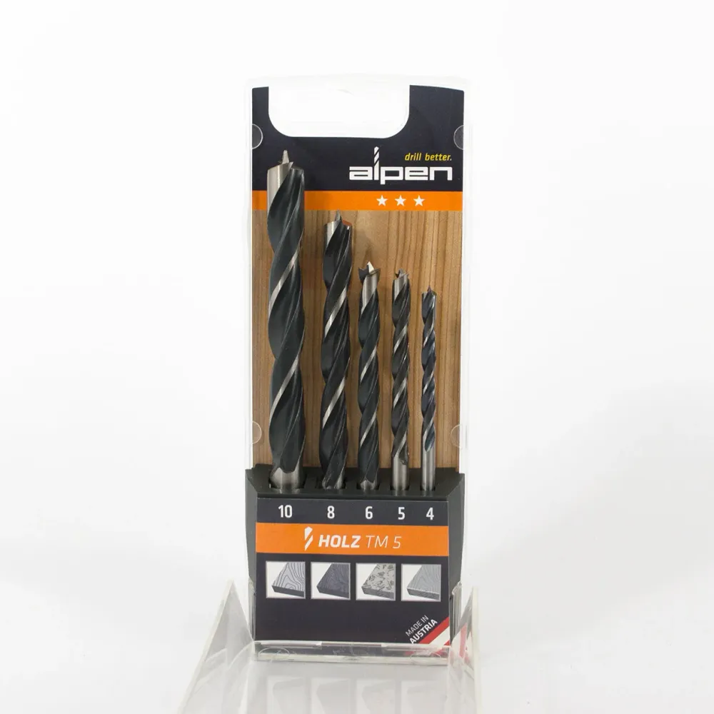 Juego Brocas Madera 5pz (Alpen)