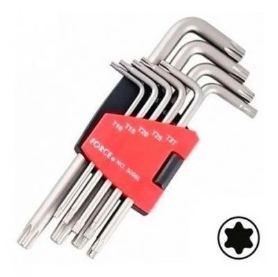 Juego llaves Torx larga 9Pza