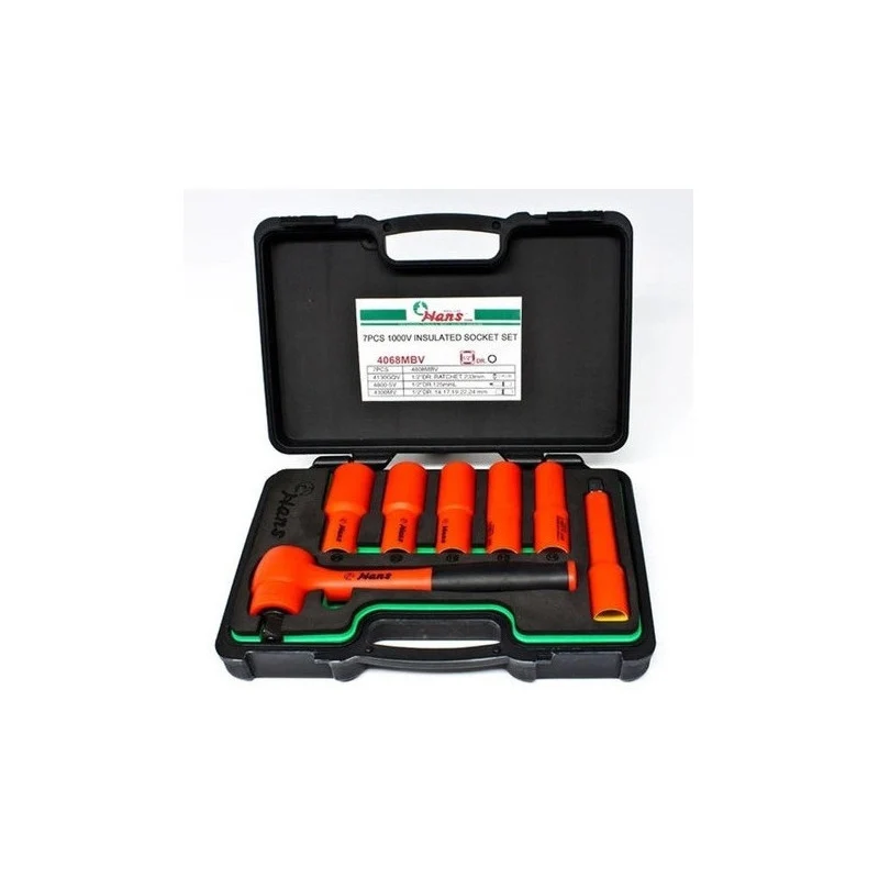 Caja De Dados Aislados 1000v De 1/2 8 Piezas Hans 4608mbv Jupix Chile