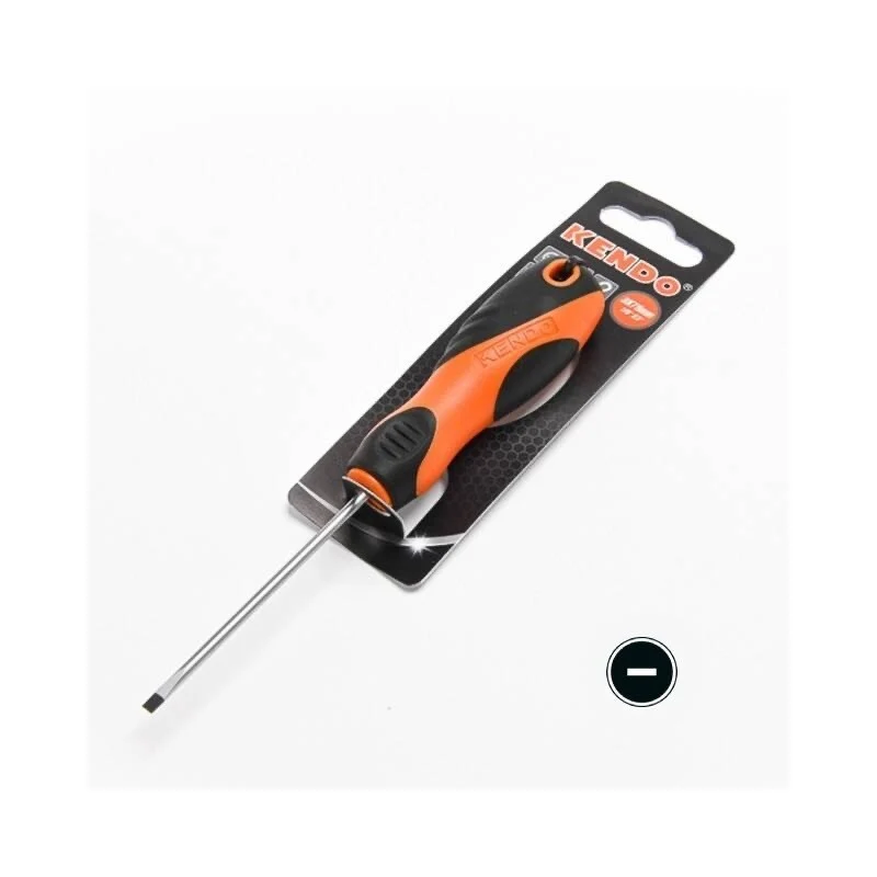 Destornillador Punta Plana Eléctrico 3 X 75mm Kendo 20250 Jupix Chile