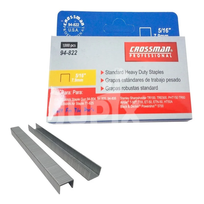Grapa 5/16 Caja 1.000 Piezas Crossman 94-822 Jupix Chile