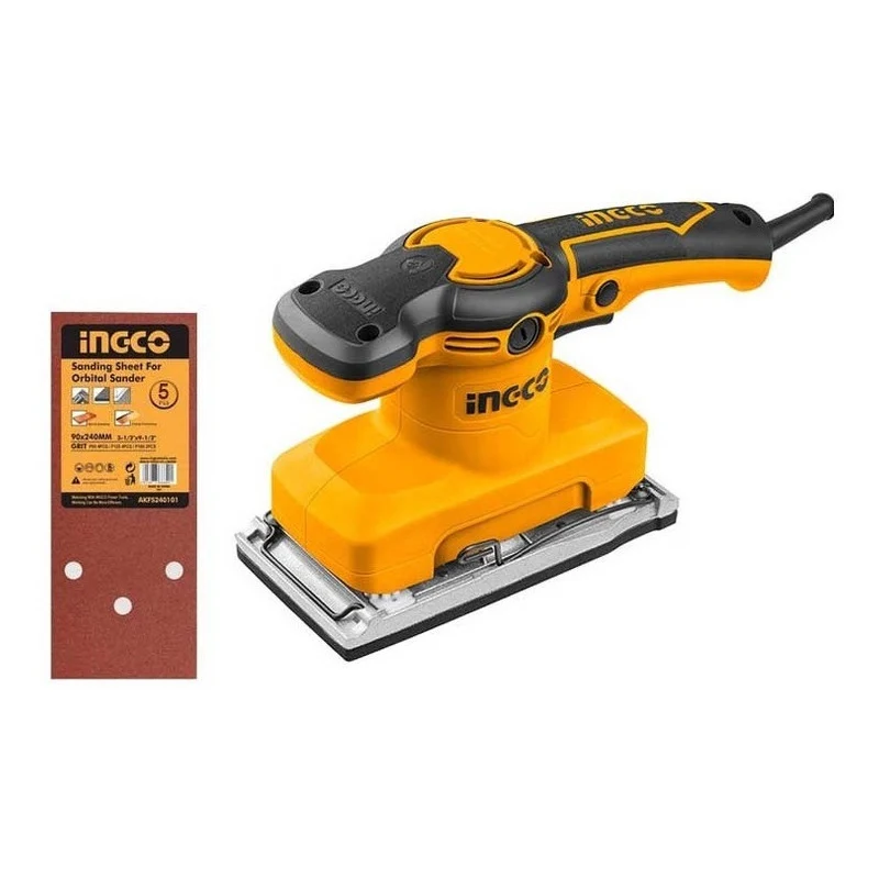 Lijadora Orbital 320w 14000 Rpm + 5 Piezas Lija Ingco Fs3208 Jupix Chile