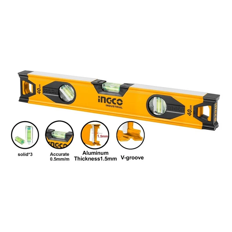 Nivel 3 Aguas Aluminio 40 Cm Ingco Hsl08040 Jupix Chile