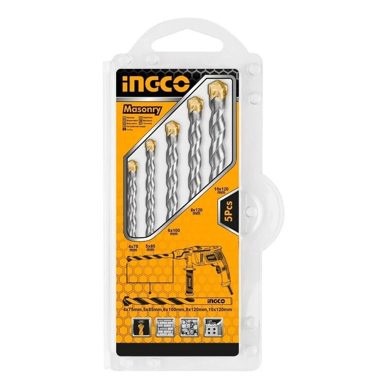 Set De Brocas 5 Piezas Para Hormigón Ingco Akdb3055 Jupix Chile