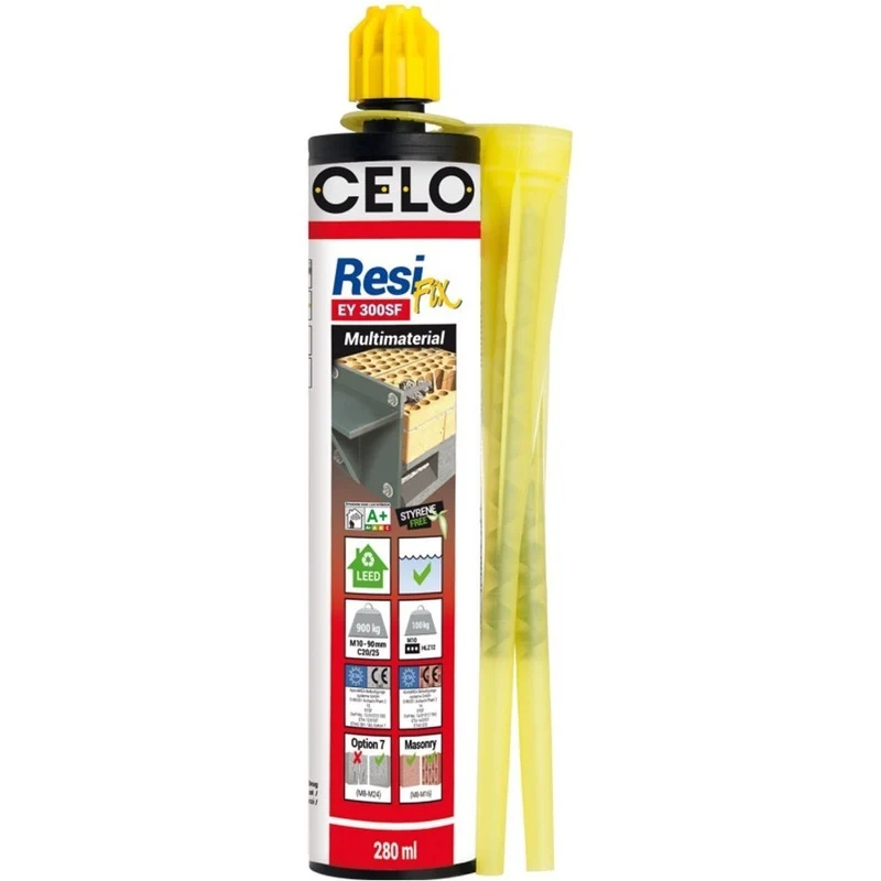 Tarugo Quimico Epoxy Para Hormigon Y Mamposteria 280 Ml Celo Jupix Chile
