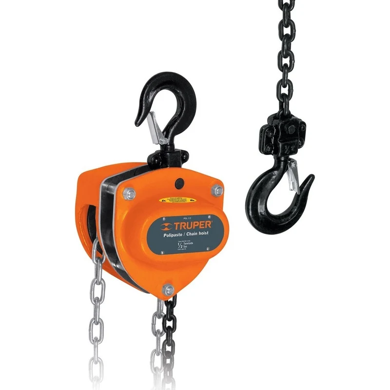 Tecle Cadena De 0,5 Toneladas X 3 Mts Truper Pol-1/2 Jupix Chile