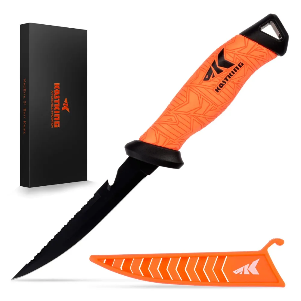 Cuchillo KastKing para corte de Filete y Carnada - Hoja de 5''