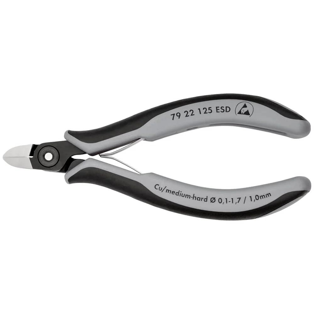 Fresas diagonales KNIPEX para electrónica de precisión longitud 125 mm forma 2 ( 4000810830 )