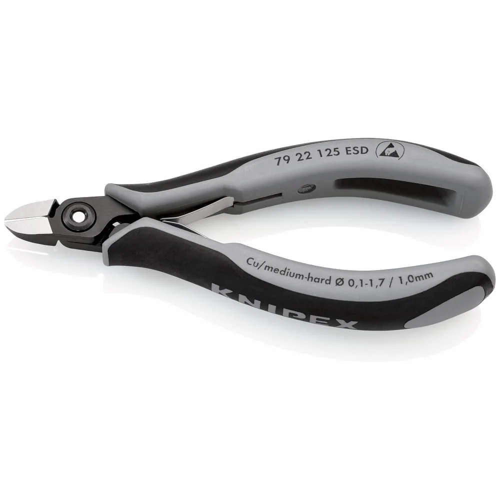Fresas diagonales KNIPEX para electrónica de precisión longitud 125 mm forma 2 ( 4000810830 )