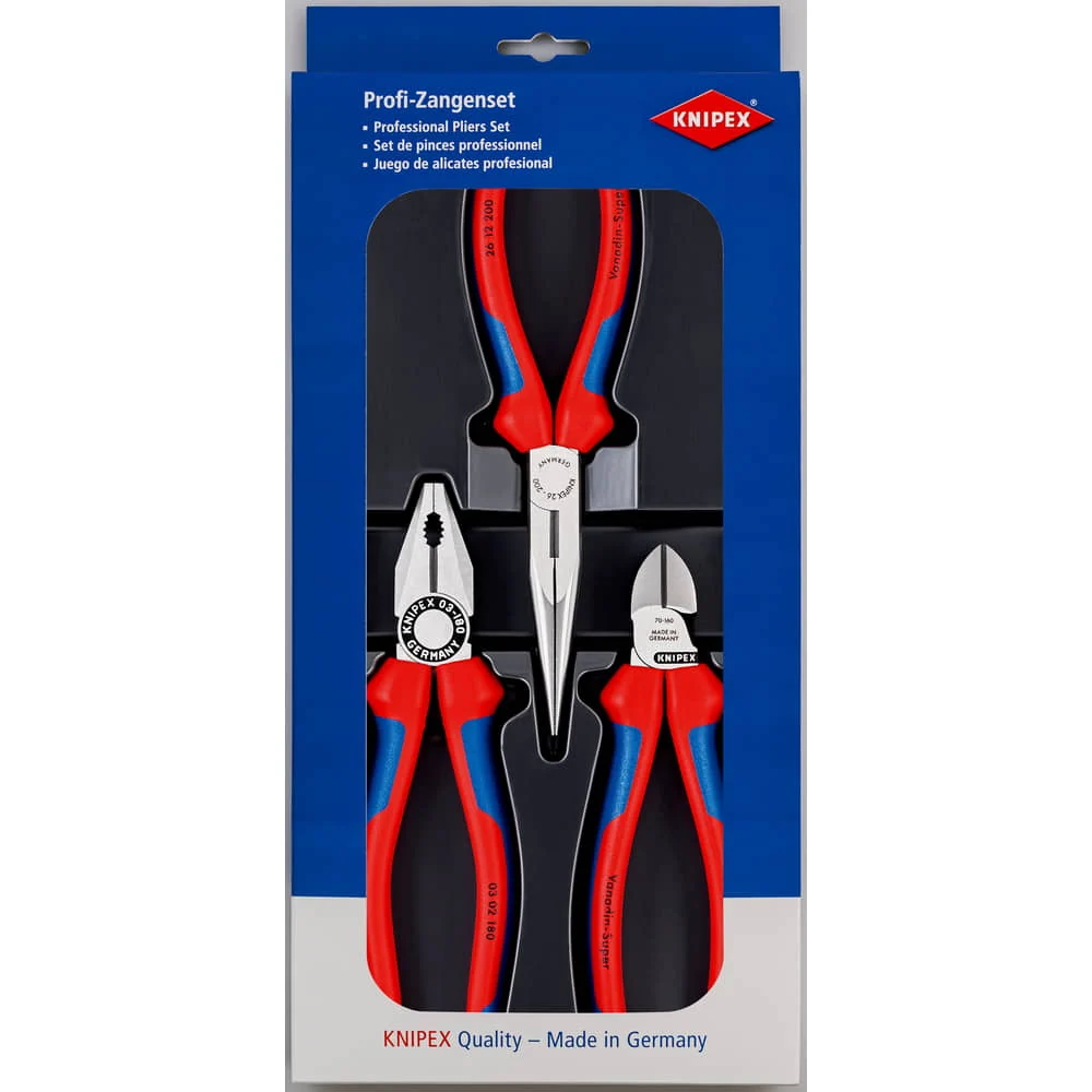 Juego de alicates KNIPEX contenido del paquete de montaje de 3 piezas ( 4000794415 )