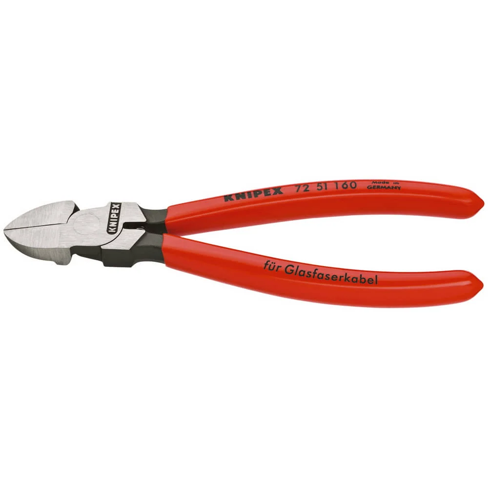 KNIPEX Cortacables diagonal para cables de fibra óptica, longitud total 160 mm ( 4000810178 )