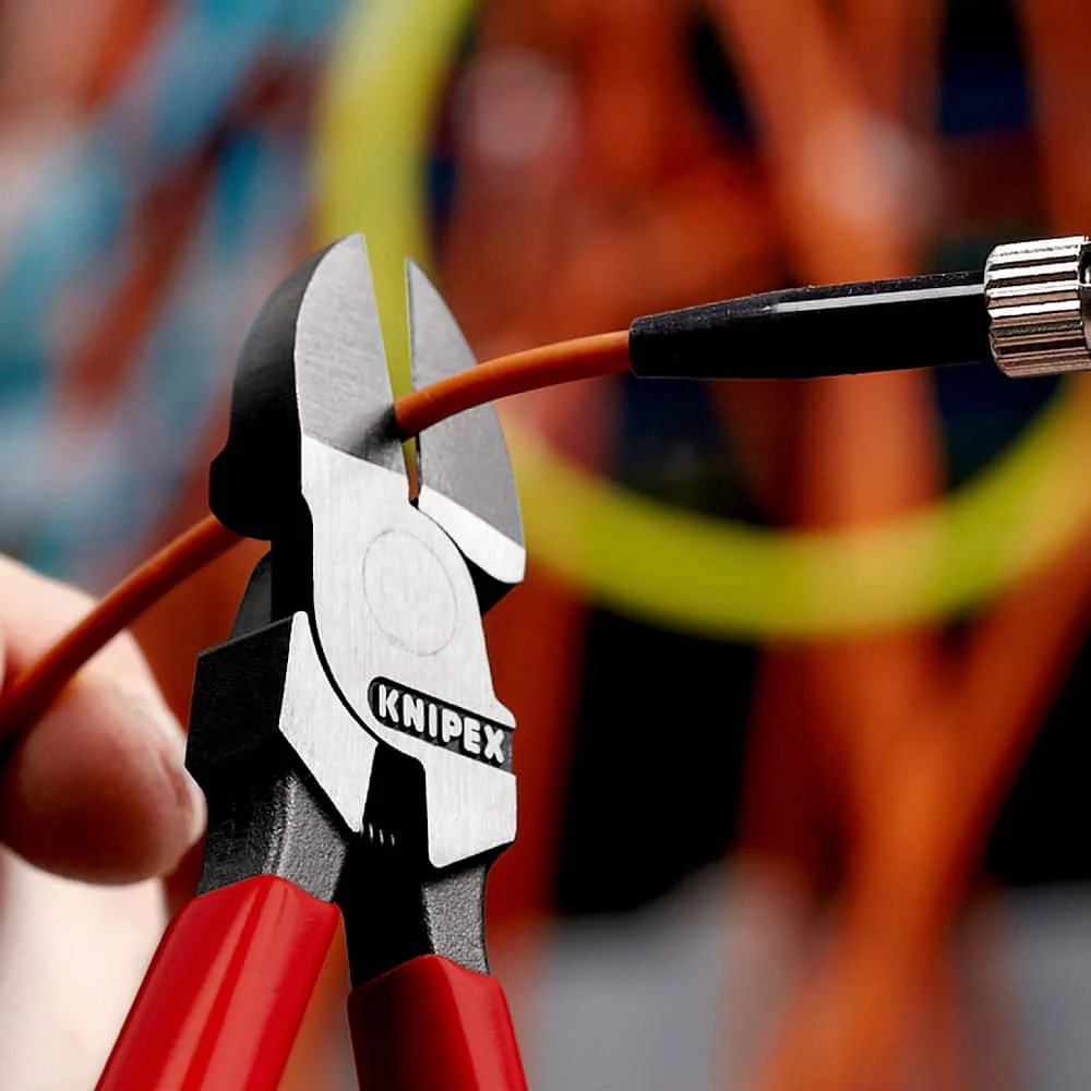 KNIPEX Cortacables diagonal para cables de fibra óptica, longitud total 160 mm ( 4000810178 )