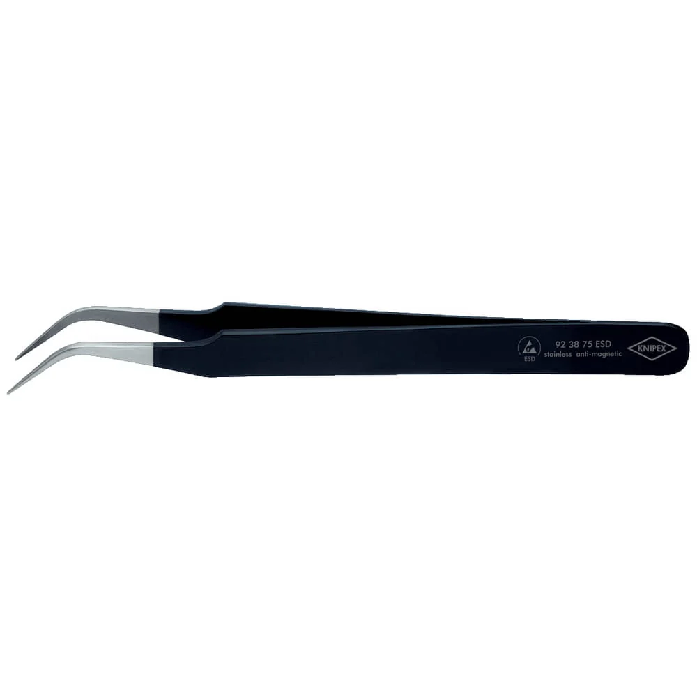 Pinzas de precisión KNIPEX longitud 120 mm forma de hoz acodada 45° ( 4000794718 )